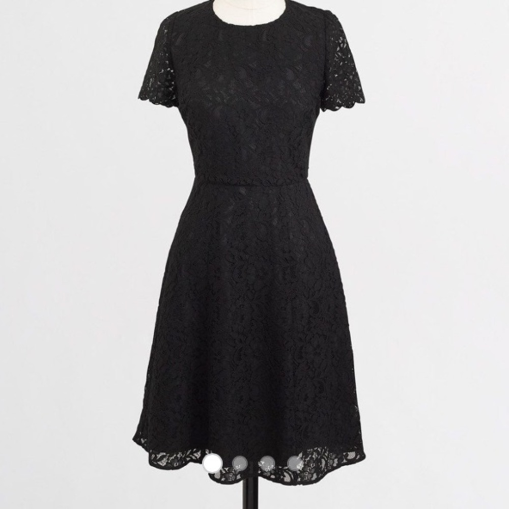 J Crew Lace fit & flare knee length dress